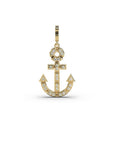 Glimmer Anchor Diamond Charm