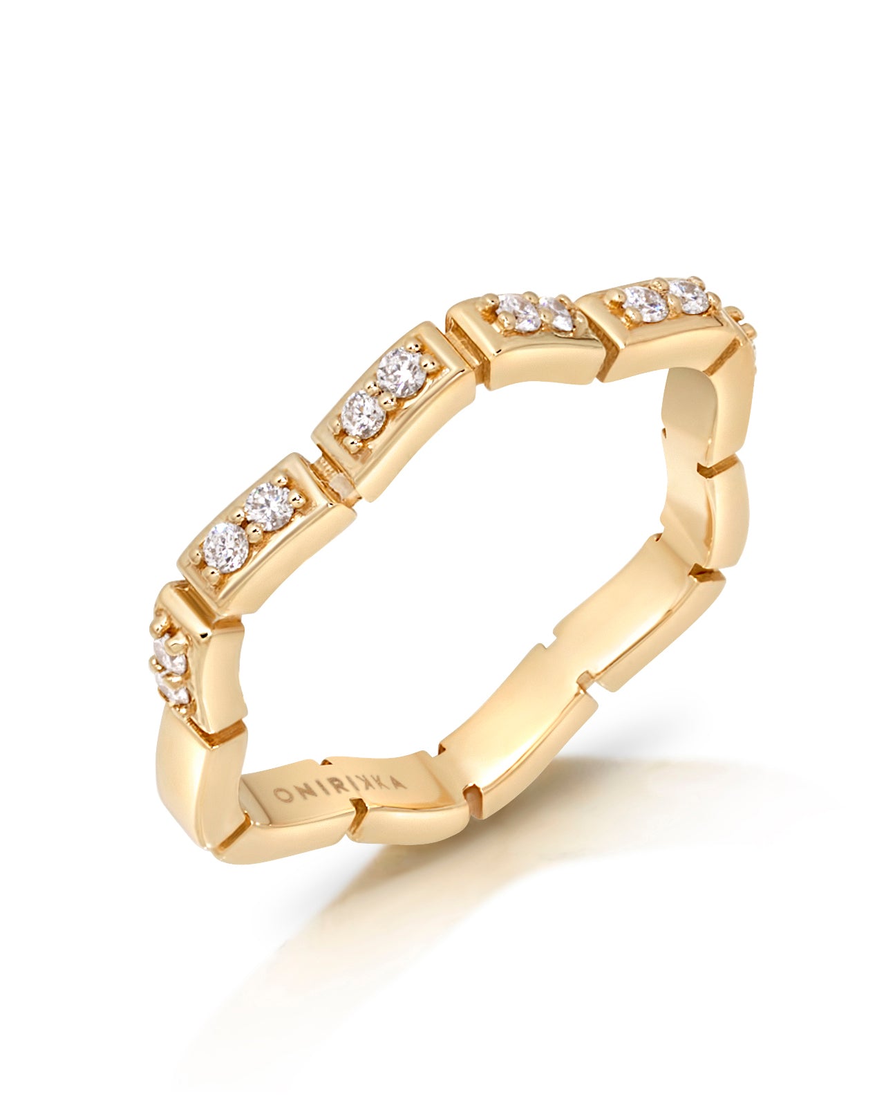 Glimmer Wave Diamond Ring