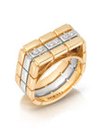 Glimmer Square Trio Diamond Ring