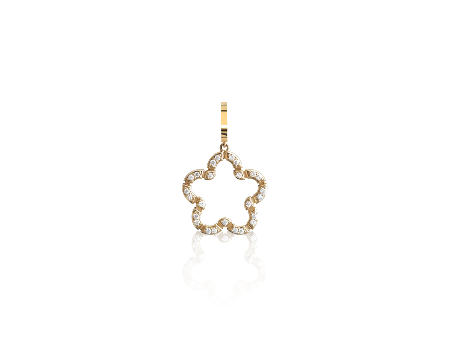 Glimmer Diamond Flower Charm
