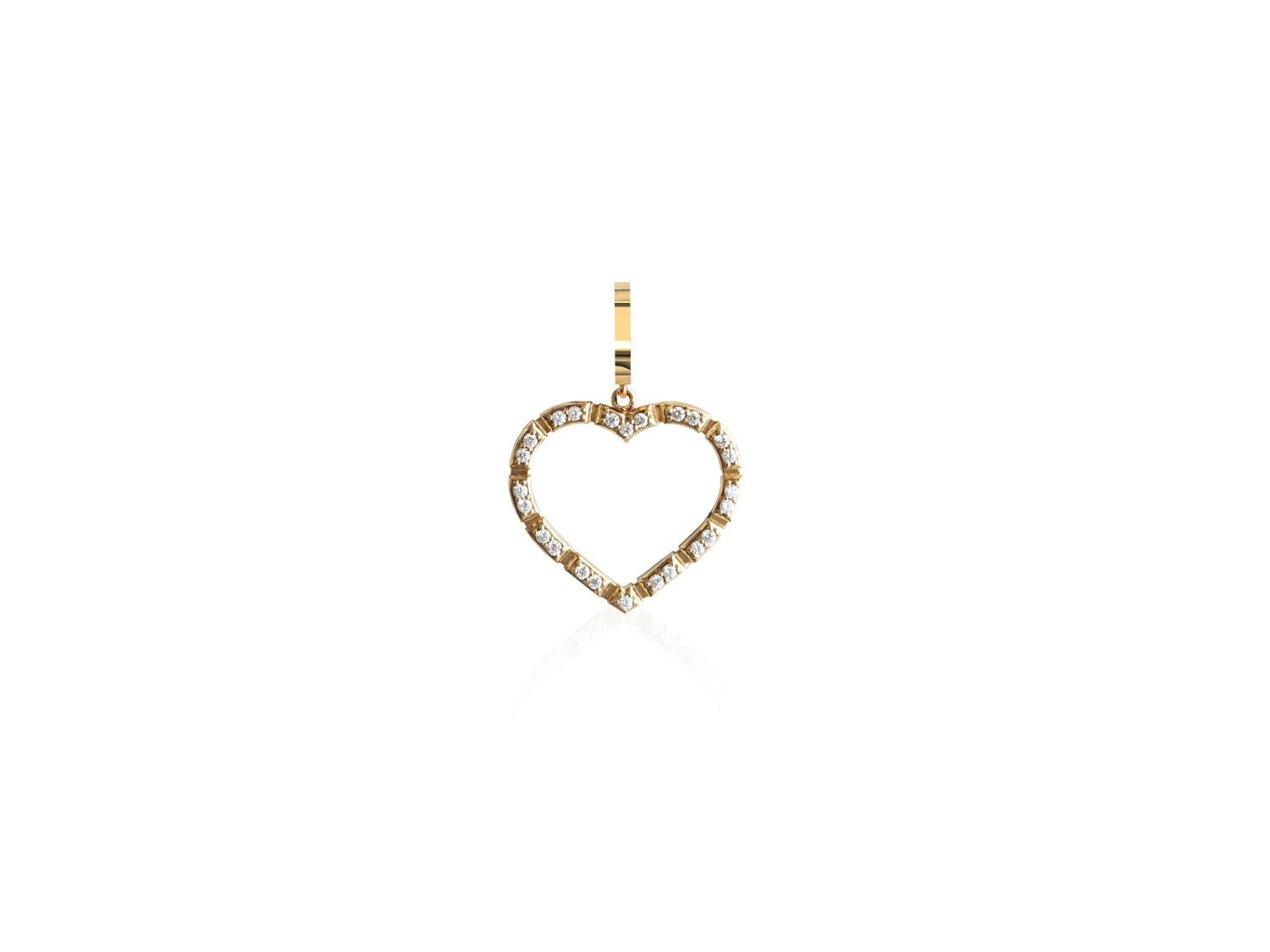 Glimmer Diamond Heart Charm
