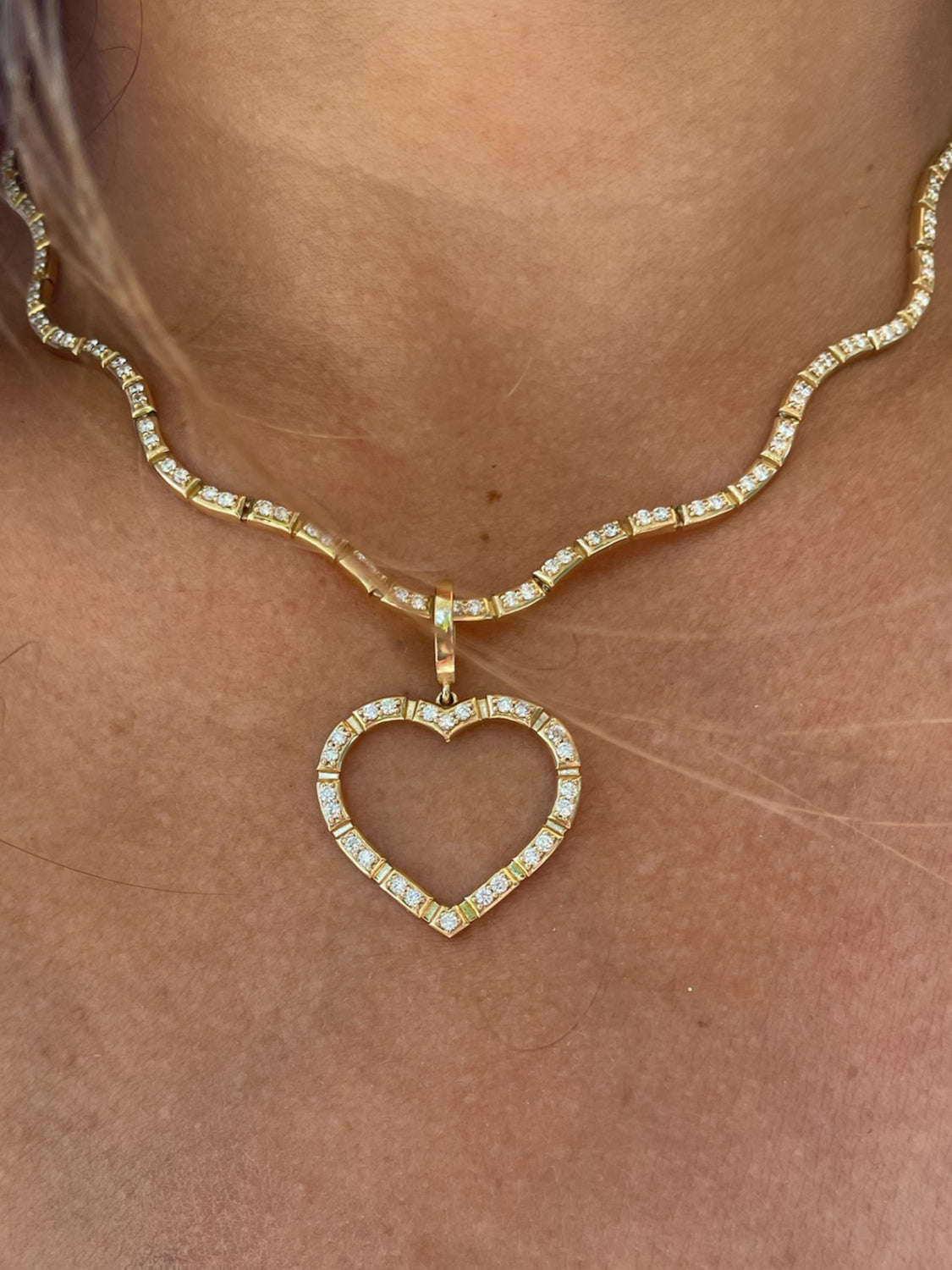 Glimmer Diamond Heart Charm