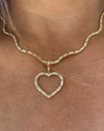 Glimmer Diamond Heart Charm