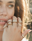 Glimmer Trio Oval Ring