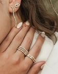 Glimmer Wave Diamond Ring
