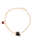 FROG BRACELET WITH HEART CHARM