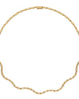 Glimmer Wave Diamond Necklace