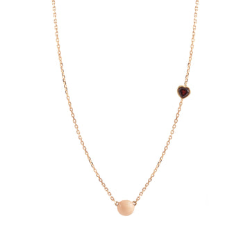 DOT NECKLACE WITH CHARM